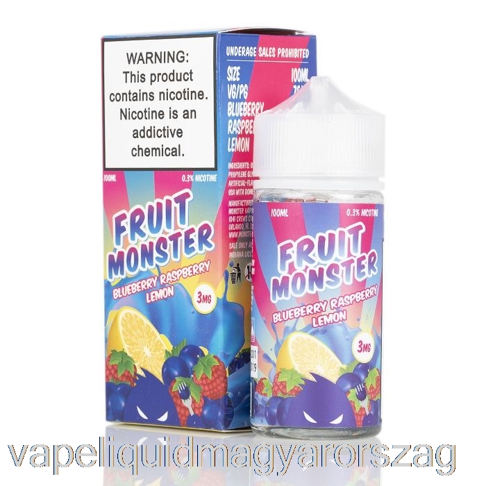 áfonya Málna Citrom - Gyümölcsszörny - 100ml 0mg Vape E Cigi